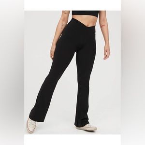 OFFLINE By Aerie Real Me High Waisted Crossover Flare Legging - Size S